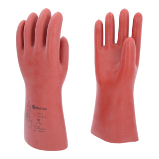 KS Tools Gants de protection électricien avec protection mécanique, classe 2, rouge