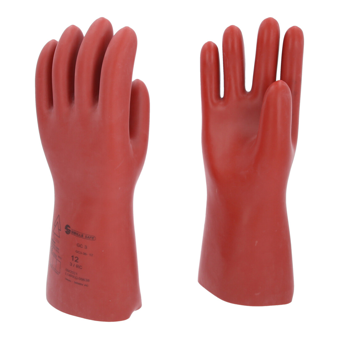 KS Tools Gants de protection électricien avec protection mécanique, classe 3, rouge