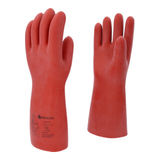 KS Tools Gants de protection électricien avec protection mécanique et thermique, classe 4, rouge