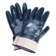 Gant en nitrile bleu, manchette, entièrement enduit, taille 10-1