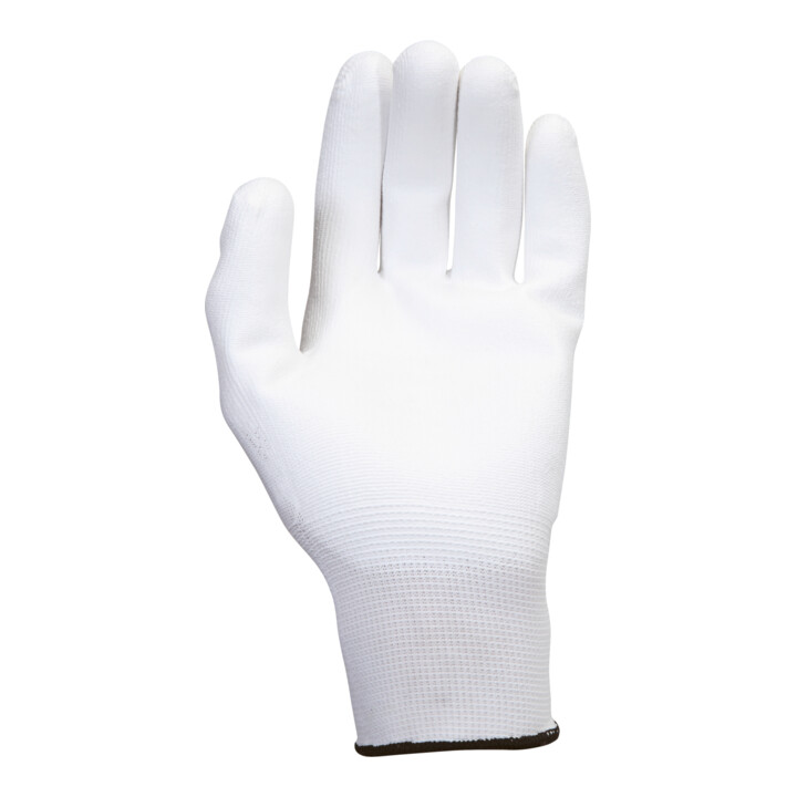 Gant maille fine MICRO, blancs, 12 paires 10