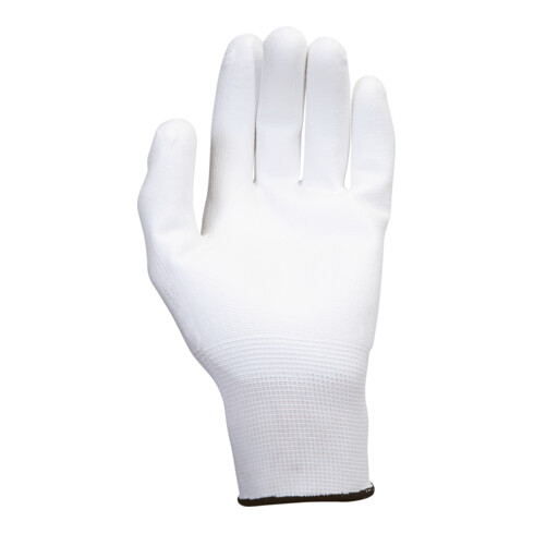 Gants tricotés microfins KS Tools blanc, 12 paires