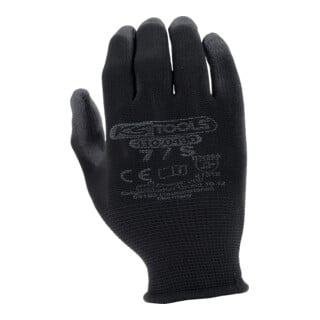 KS Tools Gants en micro-tricot fins noirs