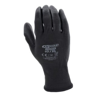 KS Tools Gants en micro-tricot fin, noirs