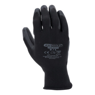 Gants tricotés microfins KS Tools, noirs
