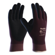 Gant MaxiDry 56-427 taille 10 lilas/noir nylon avec un revêtement en nitrile EN-1