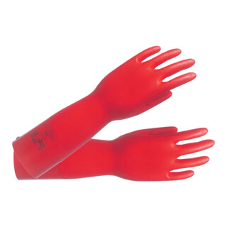 Gants Ansell EN388/374 Réf. III Sol-Vex 37-900 Nitrile velour rouge