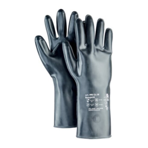 Gant protection chimique Butoject 898 T. 8 noir EN 388, EN 374 cat. III