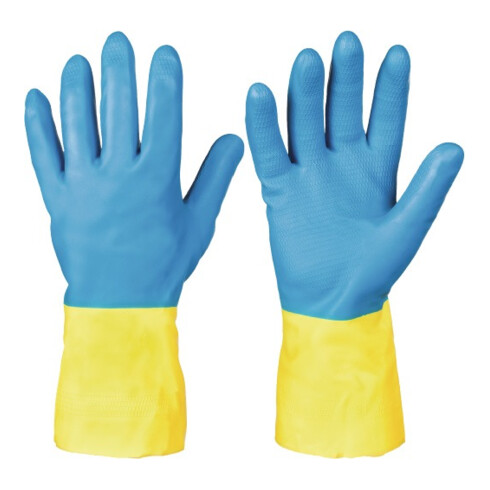 Gant protection chimique Kenora taille 11 bleu/jaune EN 388, EN 374 cat. III