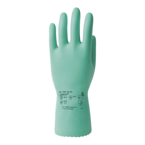 KCL Gants latex Lapren 706 Lapren vert velouté