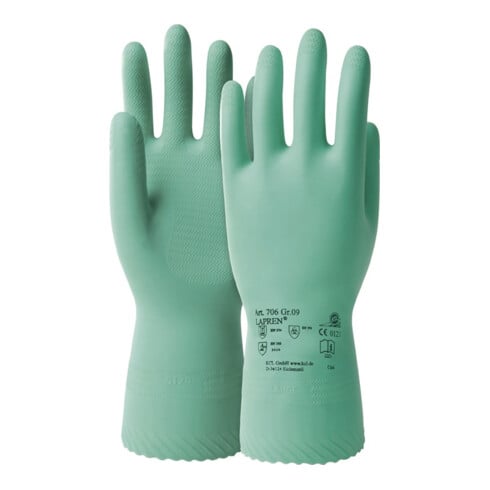 KCL Gants latex Lapren 706 Lapren vert velouté