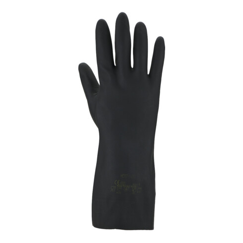 Gant protection chimique T. 10 noir EN 388, EN 374 cat. III