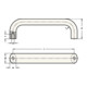 Ganter Bügelgriff GN 565 l 200 ± 0,25mm t min.10mm h 51mm-4