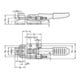 Ganter Serrure-serrure GN 851 STA Force de maintien FH 1600 N-4