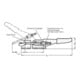 Ganter Serrure-serrure GN 851 STA Force de maintien FH 1600 N-5