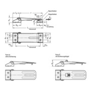 Ganter Spannverschluss GN 821 VA,m. Sicherung Haltekraft FH 4000 N-4