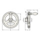 Ganter Volant GN 950 I 15 mm d1 100 mm d2 10 mm
