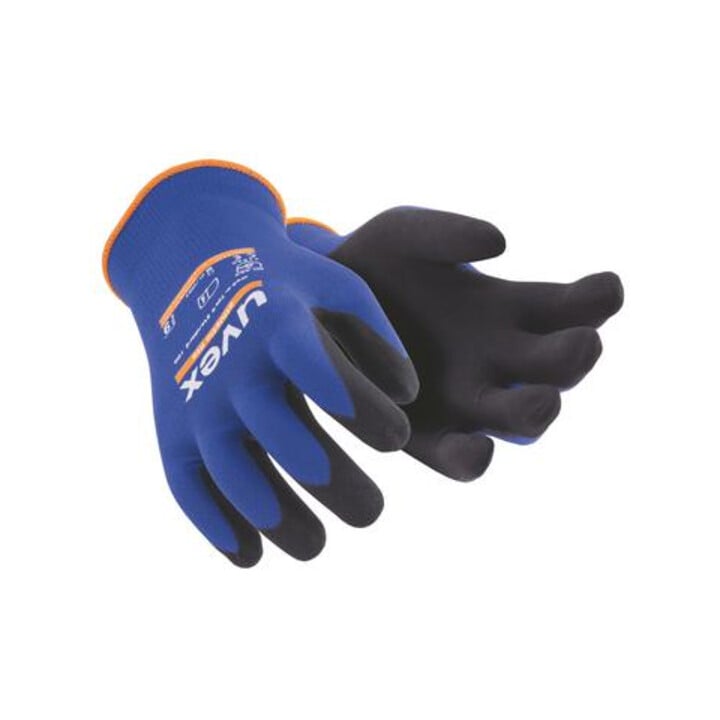 Gants d'assemblage uvex athletic lite, paume et bouts des doigts avec revêtement en mousse micro NBR, taille 9