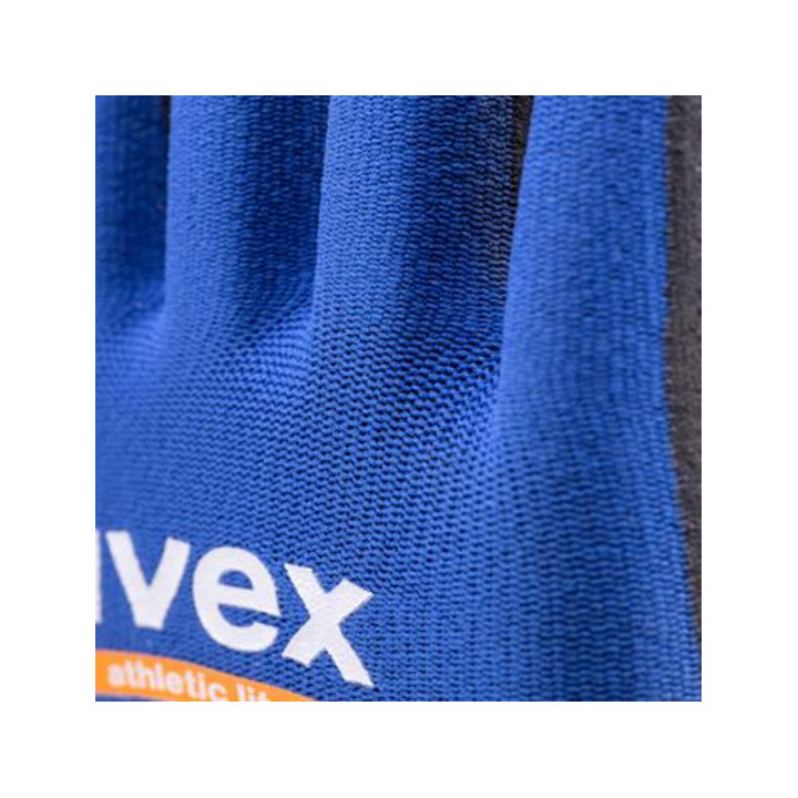 Gants d'assemblage uvex athletic lite, paume et bouts des doigts avec revêtement en mousse micro NBR, taille 9