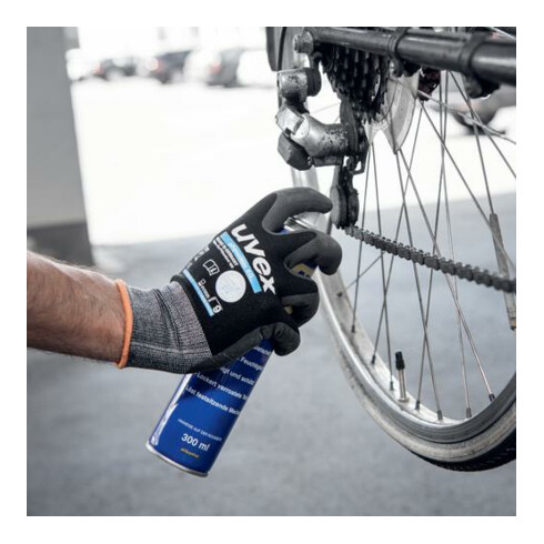 Gants d'assemblage Uvex phynomic XG, paume et bouts des doigts avec revêtement en mousse Aqua-Polymer Xtra Grip