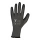 Gants de montage Flex Grip STIER avec revêtement en latex naturel, gris/noirs, taille 9-1
