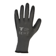 Gants de montage Flex Grip STIER avec revêtement en latex naturel, gris/noirs, taille 9