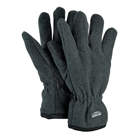 Gants en laine polaire Polaire imperméable avec Thinsulate noir/gris