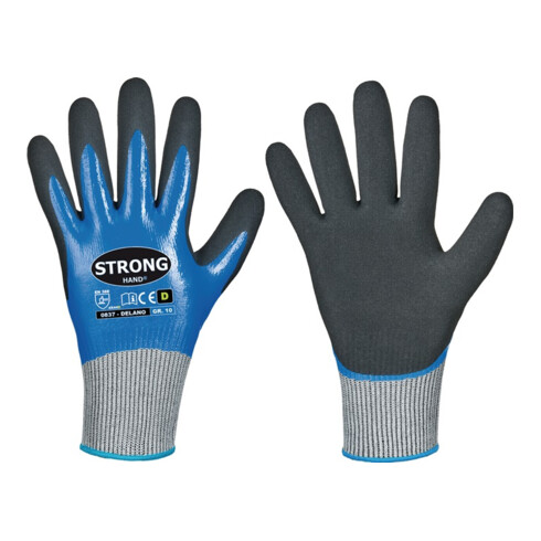 Gants de protection contre les coupures Delano taille 11 bleu foncé/noir HDPE/PA