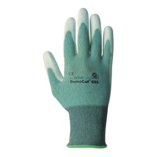 Gants KCL DumoCut 655 DumoCut 655 vert/bleu/blanc enduction PU palmaire