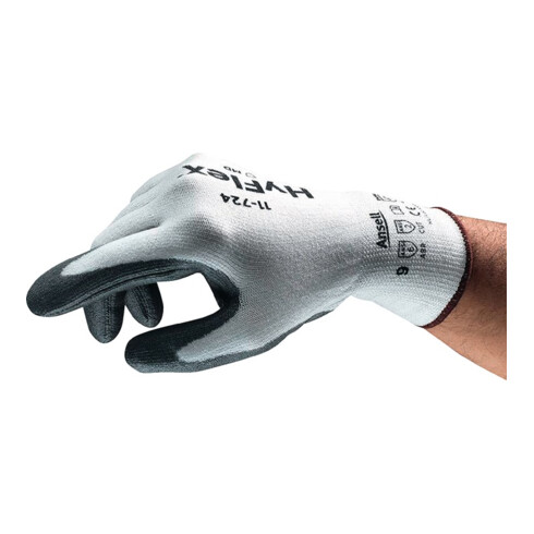 Gants de protection contre les coupures HyFlex 11-724 T. 10 blanc/gris support a