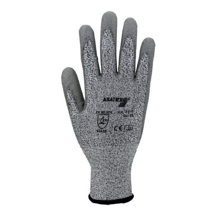 Gants de protection contre les coupures T. 10 gris HDPE avec polyuréthane EN 388