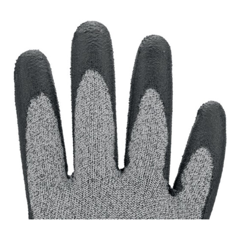 Gants résistants aux coupures Taeki5 gris avec revêtement PU EN388