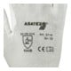 Gants de protection contre les coupures T. 6 blanc HDPE avec polyuréthane EN 388