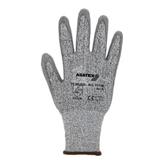 Gants de protection contre les coupures taille 11 gris/gris HDPE avec polyurétha