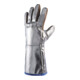 Gants de protection thermique Jutec 5 doigts, taille universelle nature/argent en cuir Sebata-1