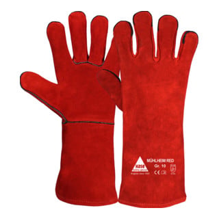 Gants de soudage à la main Mühlheim taille 10, cuir fendu de vachette