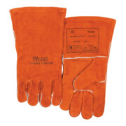 Gants de soudeur taille L (9) rouge cuir bovin refendu de qualité supérieure EN