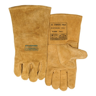 Gants de soudure Weldas Bucktan taille XL (9,5) cuir jaune EN 388 EN 12477 EN 1149-2 5PA