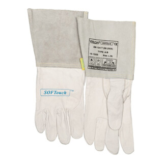 Gants de soudure Weldas taille XXL (10,5)cuir naturel/ toucher doux EN388 EN12477 EN1149-2 10PA