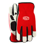 Gants de travail, rouge et blanc, en cuir de vachette, taille S Felco-1