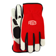 Gants de travail, rouge et blanc, en cuir de vachette, taille XL Felco