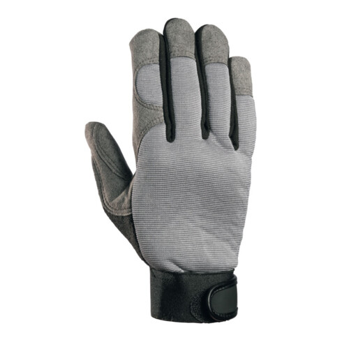 Gants en similicuir RewoMech 640 taille 10 noir/gris similicuir/EL EN 388 cat. I