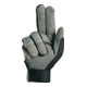 Gants en similicuir RewoMech 640 taille 10 noir/gris similicuir/EL EN 388 cat. I-4