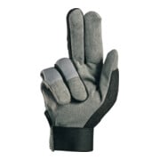 RewoMech Gants en cuir synthétique 640 noir/gris cuir synthétique/élasthanne-4