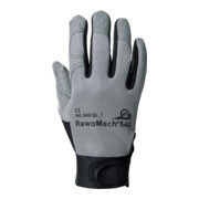 Gants en similicuir RewoMech 640 taille 9 noir/gris similicuir/EL EN 388 cat. II
