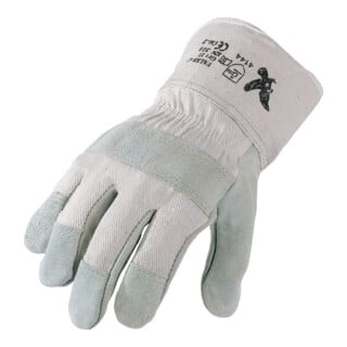 Gants Falke-C taille 11 couleurs naturelles croûte de cuir EN 388 cat. II ASATEX
