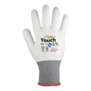 Gants Hit Flex Touch T. 9 blanc 98 % PA, 2 % EL EN 388, EN 407 cat. II 12 PA HIT-1