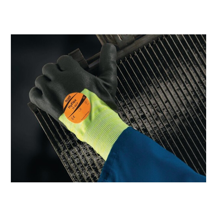Gants Ansell EN388/407 Réf. II HyFlex 11-427 Vêtements en tricot avec PU/Nitrile