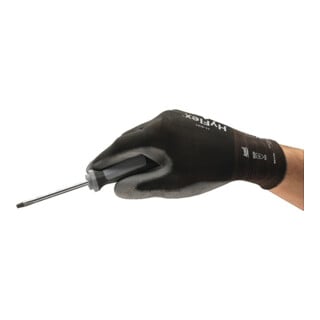 Gants nylon Ansell HyFlex 11-601 avec PU noir/gris