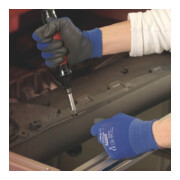 Gants Ansell HyFlex 11-618 bleu/noir nylon avec polyuréthane EN 388 cat. II-4
